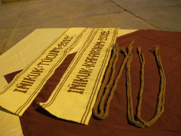 the prizes included a partial and full scholarship for the first place and runner-up. also these artisan made sashes and braid extensions for the ladies. 