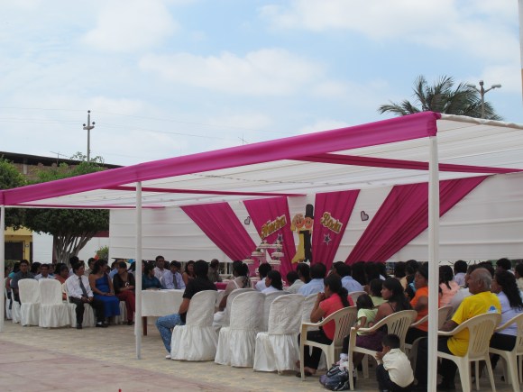 the massive marriage ceremony. this is quite popular in peru, as it allows the opportunity for people to get married that would not have been able to afford to otherwise.