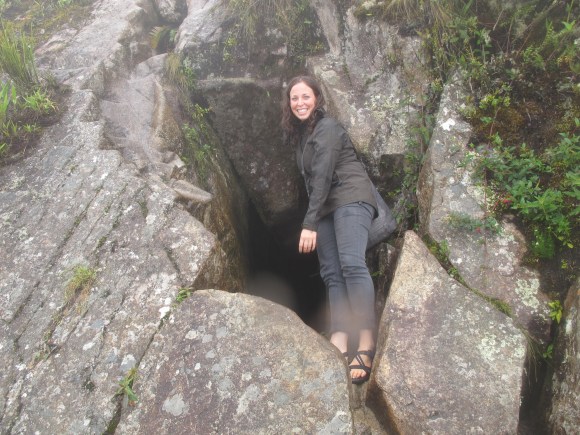 to reach the true summit, we had to crawl through a tiny cave. quite the adventure! 