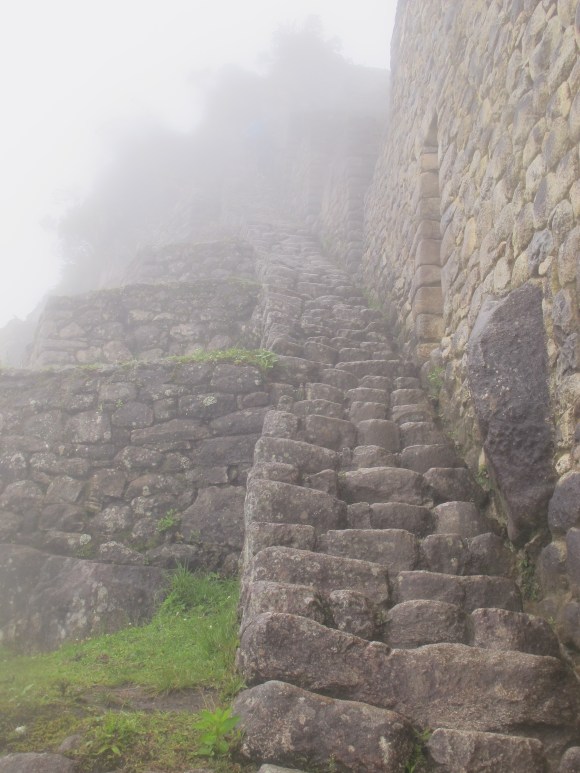 this was a super safe stairwell...especially when it was wet from all the rain. 