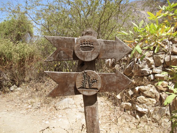 letting us know we were headed in the right direction.