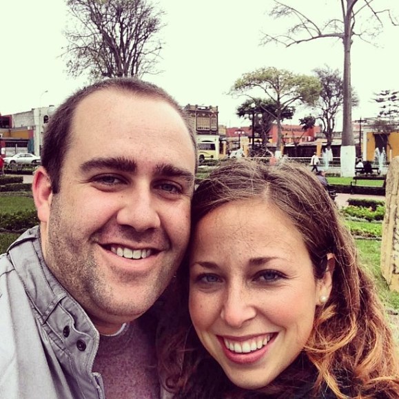 enjoying the plaza in barranco.